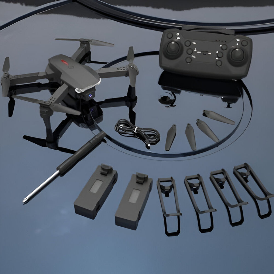 E99 PRO Drone with 4K HD Dual Camera, Obstacle Avoidance, Foldable, Height Keep, Mini - FYNXORA