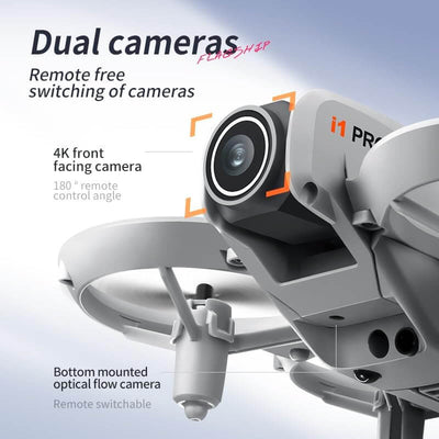 Dual-Camera Optical-Flow Drone with LED Guards – Stable & Beginner-Friendly Quadcopter - FYNXORA