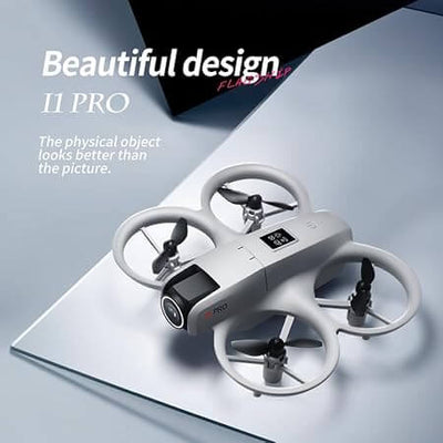Dual-Camera Optical-Flow Drone with LED Guards – Stable & Beginner-Friendly Quadcopter - FYNXORA