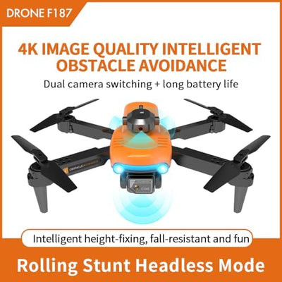 Air Selfie Drone F187 – HD Camera, App Control & Pocket-Sized - FYNXORA