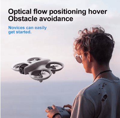 Dual-Camera Optical-Flow Drone with LED Guards – Stable & Beginner-Friendly Quadcopter - FYNXORA