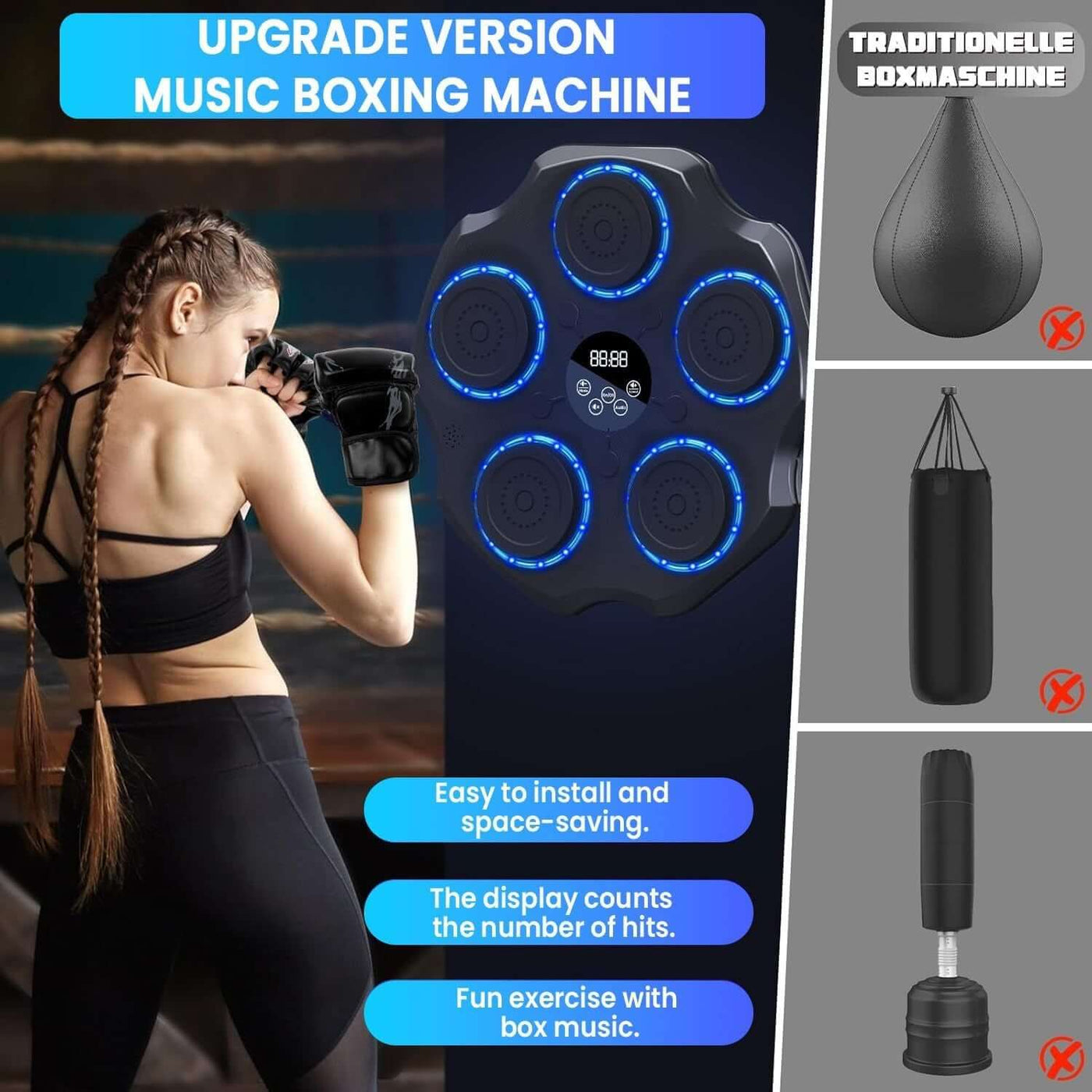 Electronic Musical Boxing Machine - FYNXORA
