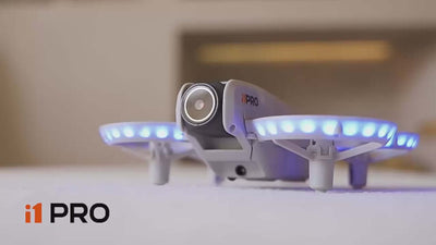 Dual-Camera Optical-Flow Drone with LED Guards – Stable & Beginner-Friendly Quadcopter